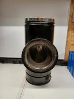 Therminox t-stuk Poujoulat 150mm. zwart / 90, Overige typen, Ophalen of Verzenden, Zo goed als nieuw, Rvs