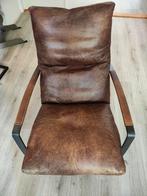 Eleonora lex lederen fauteuil, Huis en Inrichting, Stoelen, Ophalen, Bruin, Leer, Zo goed als nieuw