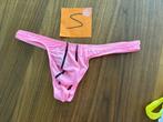nylon string, herenstring, roze, maat S, shiny, Ophalen of Verzenden, Roze, Slip