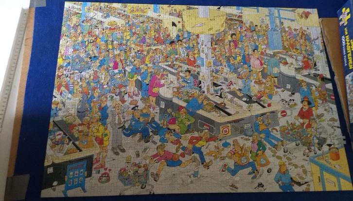 Jan van Haasteren Kassa erbij! 1000 stukjes Puzzel, Hobby en Vrije tijd, Denksport en Puzzels, Zo goed als nieuw, Legpuzzel, 500 t/m 1500 stukjes