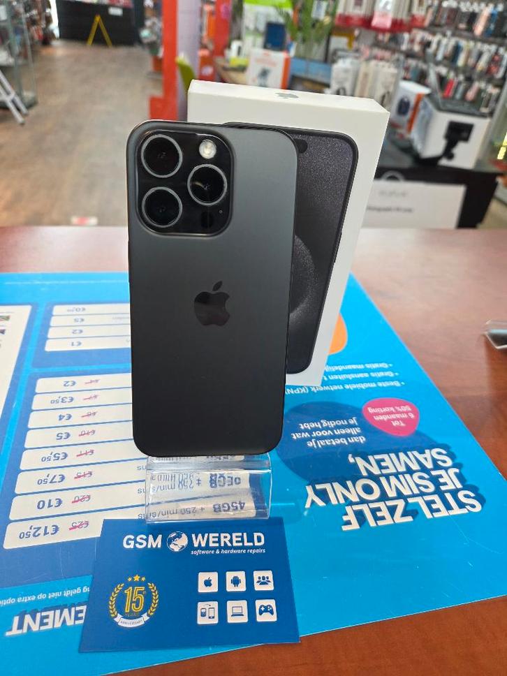 Apple iPhone 15 Pro 256GB!, Telecommunicatie, Mobiele telefoons | Apple iPhone, Zo goed als nieuw, 256 GB, Zonder abonnement, Zonder simlock
