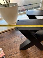 Kruispoten salontafel, 100 tot 150 cm, Zo goed als nieuw, Rechthoekig, 50 tot 100 cm