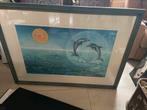 Grote litho 88x118 cm ingelijsd, Antiek en Kunst, Kunst | Litho's en Zeefdrukken, Ophalen