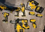 Dewalt 18v set met 5 accu’s en oplader, Doe-het-zelf en Verbouw, Gereedschap | Boormachines, Ophalen, Gebruikt, Boor- en Schroefmachine