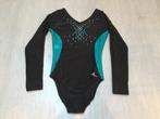 Turnpakje lange mouw maat 116 zwart blauw, Gebruikt, Blauw, Ophalen of Verzenden, Kleiner dan kindermaat 122