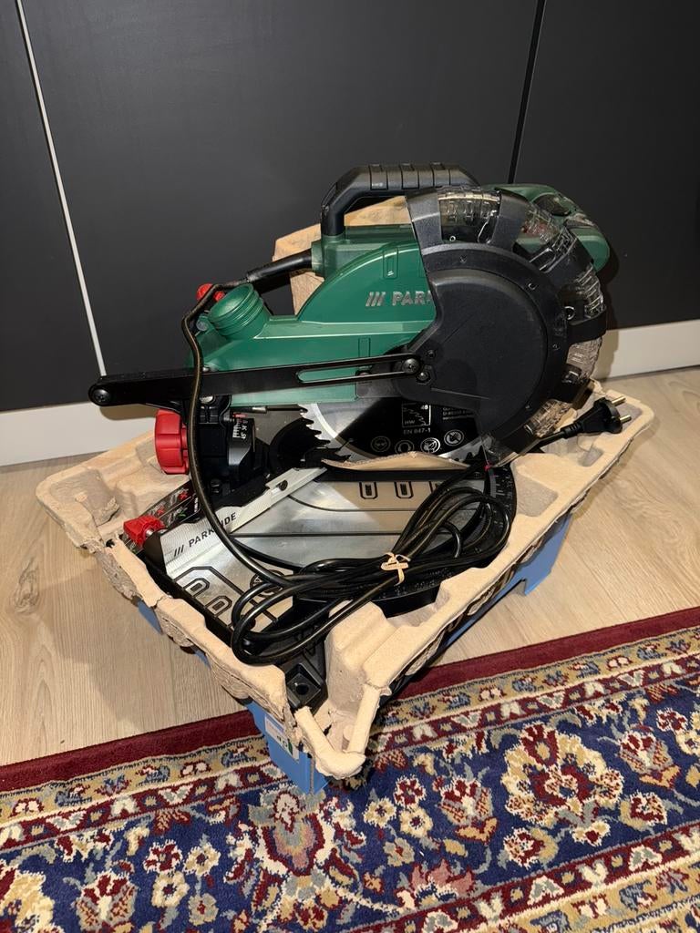 PARKSIDE Kap- en verstekzaag 1500 W, Ophalen, Nieuw, Afkortzaag, 30 tot 70 mm