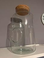 Glazen terrarium pot met gat, Ophalen of Verzenden, Zo goed als nieuw