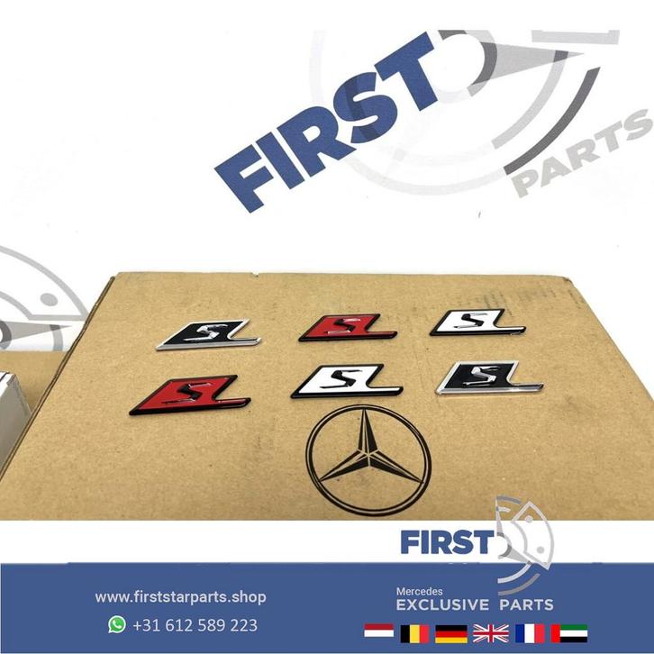 S AMG LOGO A45 CLA45 GLA45 C63 E63 GLC63 GLE63 GT63 G63 S63, Auto-onderdelen, Carrosserie en Plaatwerk, Mercedes-Benz, Gebruikt