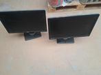 2x Dell 22 inch Monitor - Perfect voor Thuiswerk!, Full HD, Ophalen of Verzenden, Dell, In hoogte verstelbaar