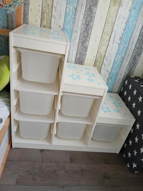 Ikea trofast kast wit 6 bakken met deksel, Kinderen en Baby's, Kinderkamer | Commodes en Kasten, Gebruikt, Minder dan 50 cm, Ophalen