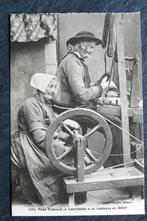 Oude Franse wever en spinner bij het weefgetouw, Verzenden, Voor 1920, Ongelopen, Ambachten of Beroep