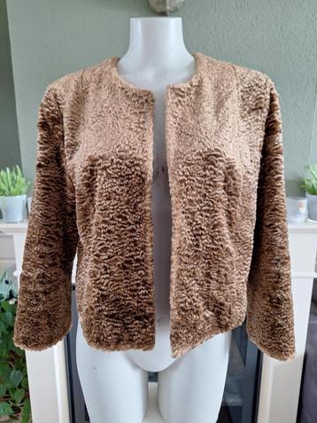 Bruine Caroline Biss jas blazer vest bolero cardigan 40 M beschikbaar voor biedingen