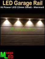 LEDgaragerail lengte 250 tot 320cm met 4x Hi Power LEDs, Nieuw, LEDverlichting, LEDgaragerail, Ophalen of Verzenden