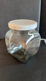 Glazen pot met schroefdeksel (1,5 liter), Ophalen of Verzenden, Zo goed als nieuw, Glas, Pot, Bus of Blik