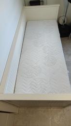 HEMNES Bedbank met 3 lades, 80x200 cm + matras, Verstelbaar, Wit, Ophalen of Verzenden, Zo goed als nieuw