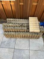 Palissade paaltjes. Border afscheiding GRATIS, Tuin en Terras, Ophalen, 25 tot 50 cm, Zo goed als nieuw, Beton
