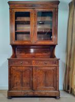 Fraaie mahoniehouten vitrinekast/bibliotheek vroeg 19e eeuw, Huis en Inrichting, Kasten | Vitrinekasten, Ophalen of Verzenden