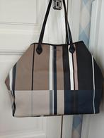 Super XL tas Coccinelle bruin blauw gestreept, Ophalen of Verzenden, Nieuw, Bruin, Overige merken