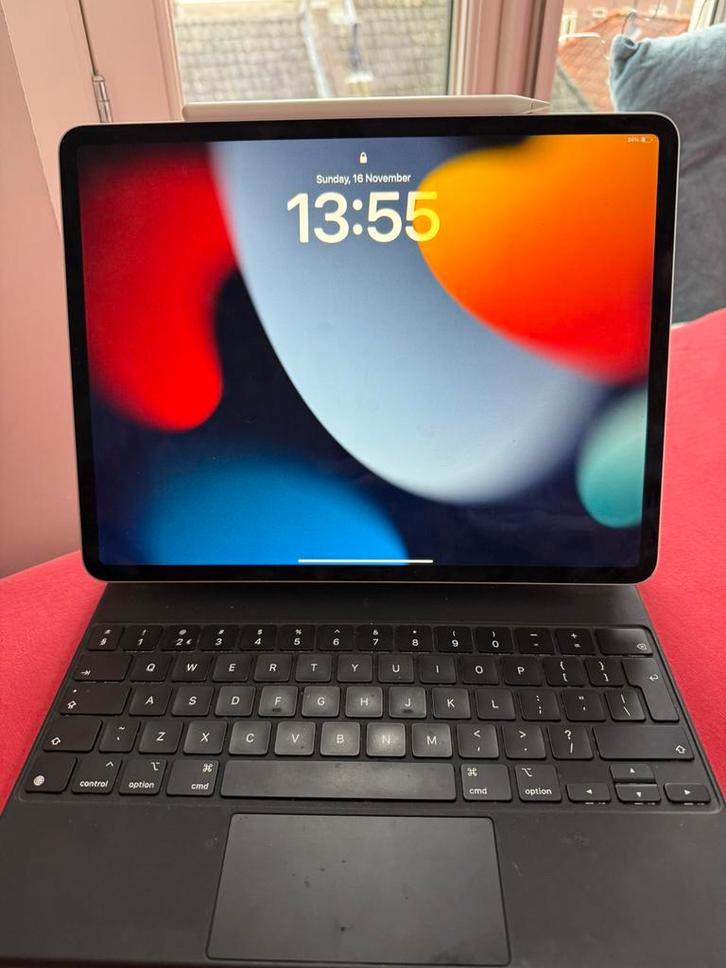 iPad Pro 12.9-inch – 512GB + Apple Keyboard + Apple Pencil, Computers en Software, Apple iPads, Zo goed als nieuw, Apple iPad
