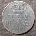 1/2 Cent 1821B Willem I Zeldzaam, Postzegels en Munten, Munten | Nederland, Verzenden, Koning Willem I, Overige waardes, Losse munt