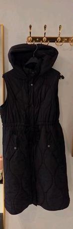 Zara Bodywarmer Lang Maat L Zwart - Gedragen, Kleding | Dames, Bodywarmers, Maat 42/44 (L), Ophalen of Verzenden, Gedragen, Zara