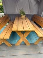 Picknick set tafel bank hout, Ophalen, Zo goed als nieuw