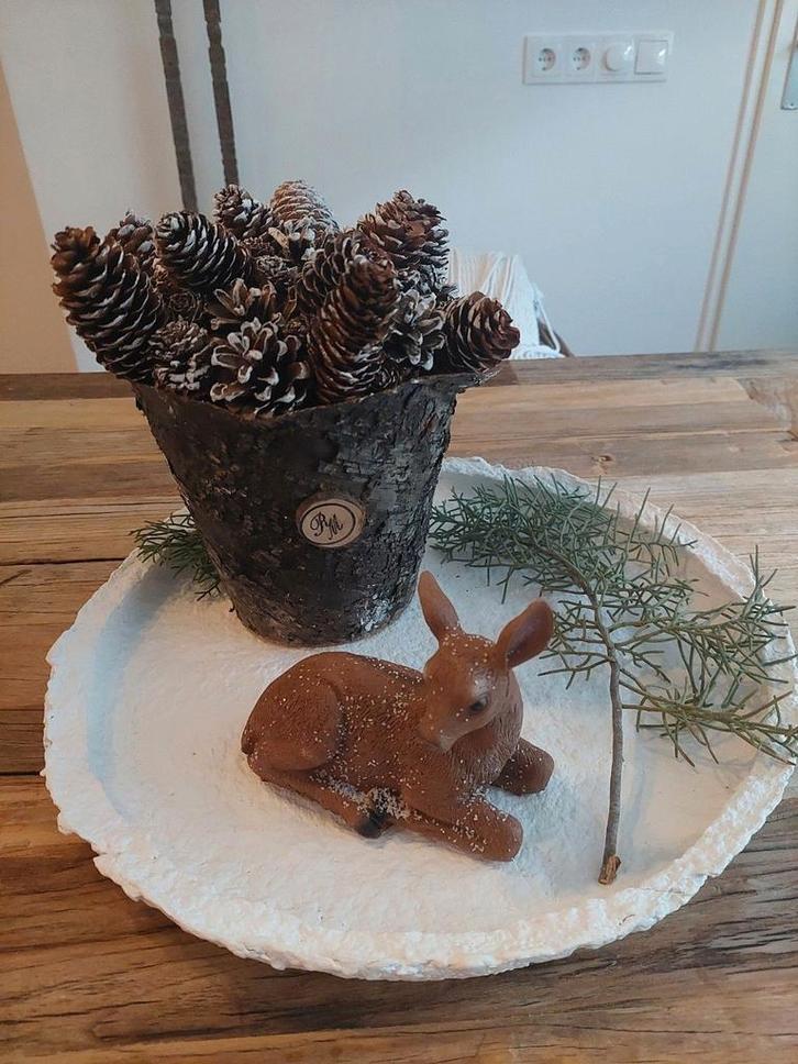 Riviera Maison kerst decoratie dennenappels, Diversen, Kerst, Zo goed als nieuw, Ophalen of Verzenden