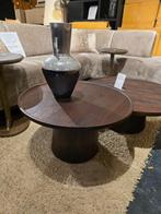 Ronde Salontafel Ron Mangohout 66 cm – Bruin Showmodel -40%, 50 tot 100 cm, Rond, Nieuw, Minder dan 50 cm