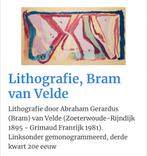 Litho Bram van Velde, Antiek en Kunst, Ophalen of Verzenden