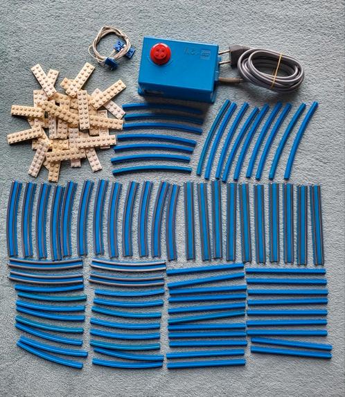 Lego trein 12 Volt blauwe rails transformator, aansluitkabel, Kinderen en Baby's, Speelgoed | Duplo en Lego, Gebruikt, Lego, Complete set