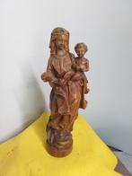 6730) mooi houten beeld MADONNA MET JEZUS KIND, Antiek en Kunst, Ophalen of Verzenden
