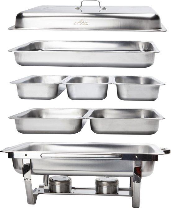 chafing dish chrome 6 bakken, Huis en Inrichting, Keuken | Keukenbenodigdheden