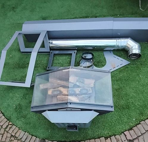 Gas Kachel Have Black Stealth design, Huis en Inrichting, Kachels, Zo goed als nieuw, Hangend, Gaskachel, Gas, Ophalen of Verzenden