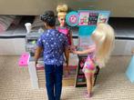 Barbie koffiebar complete set, Ophalen, Zo goed als nieuw, Barbie