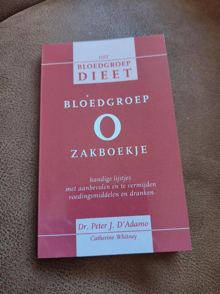 Bloedgroep O Zakboekje - Dieet en Voeding, Boeken, Gezondheid, Dieet en Voeding, Zo goed als nieuw, Dieet en Voeding, Ophalen