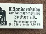 Duits papieren embleem WW2, Ophalen of Verzenden, Landmacht, Duitsland, Embleem of Badge