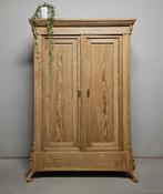 Antieke brocante grenen meidenkast vintage linnenkast kast, Ophalen of Verzenden