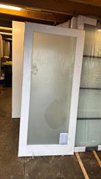 Opdek paneeldeur 93x211.5 cm rechtshang melkglas nr 252, Ophalen, 80 tot 100 cm, Binnendeur, Nieuw