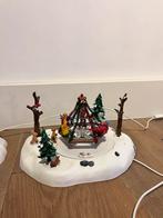 Kerstdorp Schommel & Draaimolen Set, Ophalen, Gebruikt