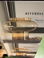 Glazen Vaas Bronskleurig Nieuw in Doos Rond, Ophalen of Verzenden, Nieuw