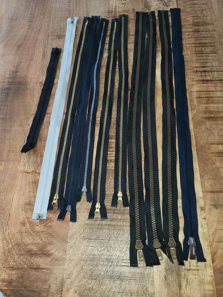 Enkele Ritsen #5 en #10 - Diverse Lengtes, Hobby en Vrije tijd, Naaien en Fournituren, Gebruikt, Rits of Sluiting, Ophalen of Verzenden