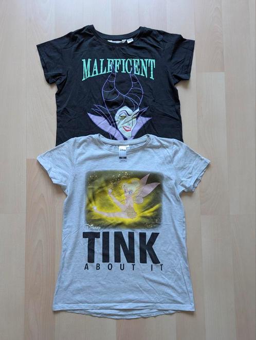 2 T-Shirts Walt Disney.Mt 158/164.Tinkerbell/Maleficent.IZGS, Kinderen en Baby's, Kinderkleding | Maat 158, Zo goed als nieuw