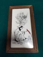 schilderij reproductie , met glas, Huis en Inrichting, Woonaccessoires | Schilderijen, Tekeningen en Foto's, Ophalen of Verzenden
