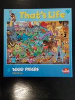 Te koop, Thats Life puzzel, 1000 stukjes, 1 keer gemaakt., Ophalen of Verzenden, Zo goed als nieuw