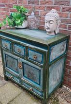 Oud chinees kastje chinese kast dressoir buffetkast restyle, Ophalen, 5 laden of meer, 50 tot 100 cm, Zo goed als nieuw