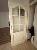 Binnendeur met glas, Doe-het-zelf en Verbouw, Deuren en Horren, Ophalen, Gebruikt, 80 tot 100 cm, Binnendeur