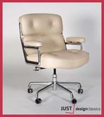 Herman Miller Lobby Chair ES 104 Creme Leder Nieuwstaat, Niet ingevuld, Niet ingevuld, Zo goed als nieuw, Metaal