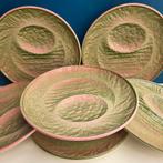 Antieke Franse aspergeborden van Gien, Antiek en Kunst, Antiek | Keramiek en Aardewerk, Ophalen of Verzenden