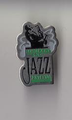 Heineken Bier SNC Jazz Festival pin Saxofoon, Gebruikt, Niet vindbaar, Niet vindbaar, Speldje of Pin