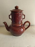 Vintage Bruin Keramiek Koffiepotje - 0.7L - ZGAN, Ophalen of Verzenden, Zo goed als nieuw